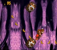 une photo d'Ã©cran de Donkey Kong Country sur Nintendo Super Nes